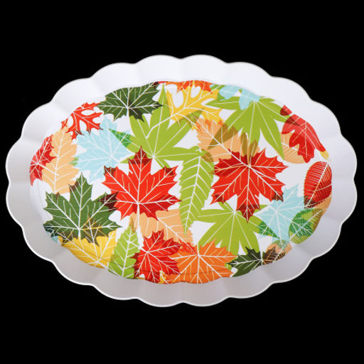 Поднос овальный 41х29 см / BV3426 /уп 80/ волнистый край - ГалеонТрейд фото 4