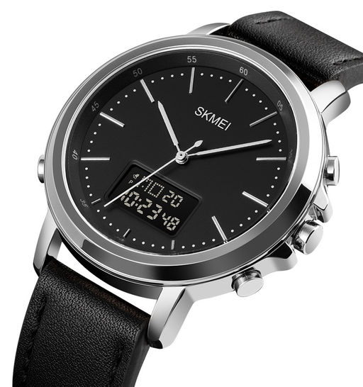 Часы наручные Skmei мужские электронные 1652silver-black