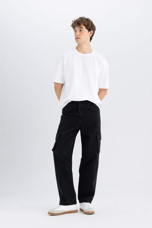Широкие джинсовые брюки Baggy Fit - Defacto фото 3