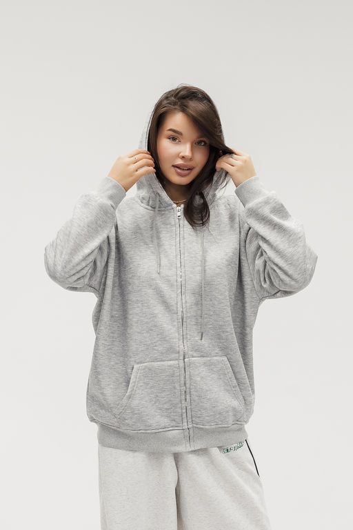 Худи на молнии с капюшоном