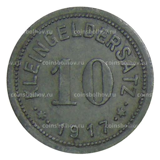 10 пфеннигов 1917 года Германия Нотгельд Айслебен