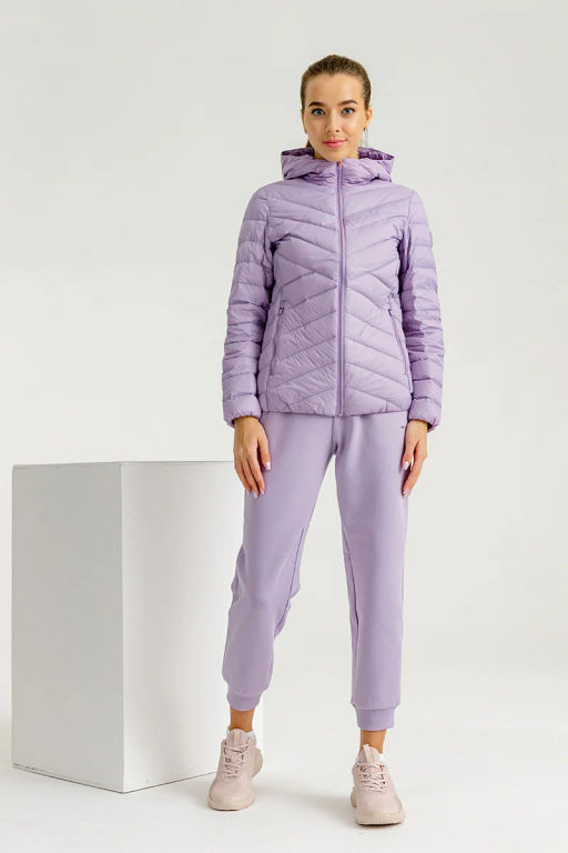 Пуховик лёгкий с капюшоном Лиловый - Anta sport фото 4