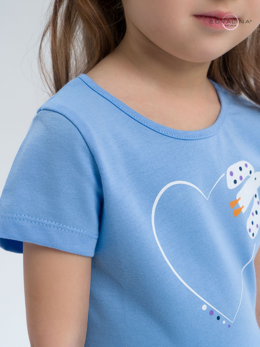 Платье Лето голубой сердце LE - Sovalina фото 18