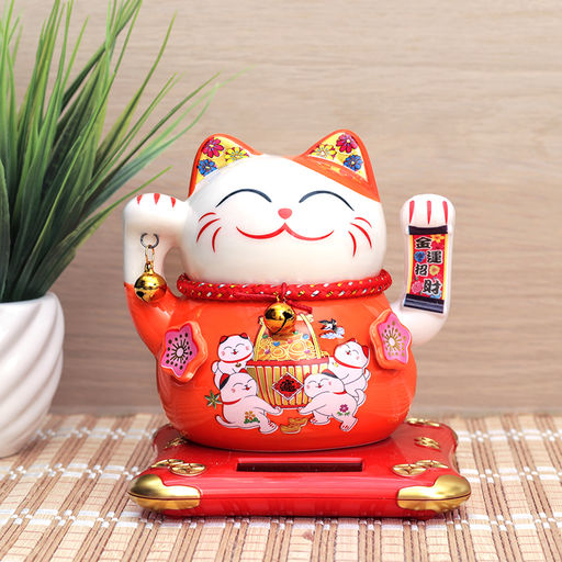 Фигурка Кот манэки-нэко 12х12х13,5 см / 0617-20 /уп 36/на солнечной батарее - ГалеонТрейд фото 14