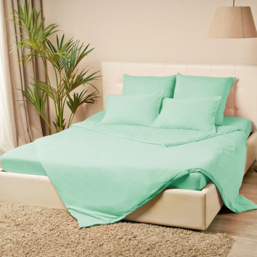 Простыня на резинке Купу-купу, 160х200х20 см, ментол, трикотаж - Kupu-kupu фото 5