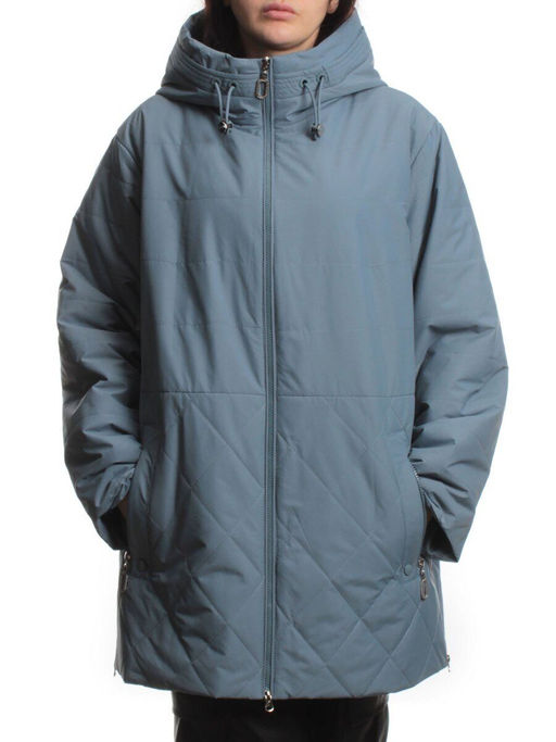 F-804 GRAY BLUE Куртка демисезонная женская (100 гр. холлофайбер) - Fashion фото 3