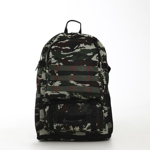 Рюкзак туристический на молнии, с увеличением, 4 наружных кармана, цвет зелёный