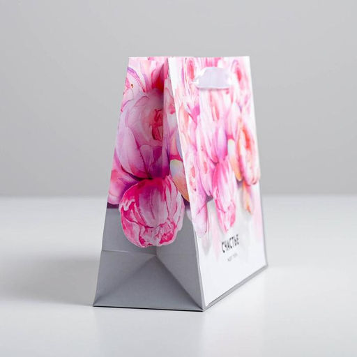 Пакет ламинированный горизонтальный Счастье ждёт тебя 22 17,5 8 см - Дарите счастье фото 2