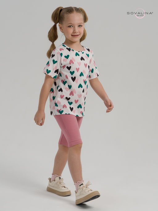 Костюм Актив зеленые сердечки-сухая роза - Sovalina фото 19