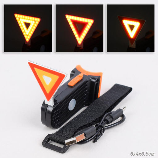 Фонарь задний COMIRON TRIANGLE суперлегкий; свет LED; аккум 250mAh; влагозащита IP64. /уп 50/ - Галеонтрейд фото 2