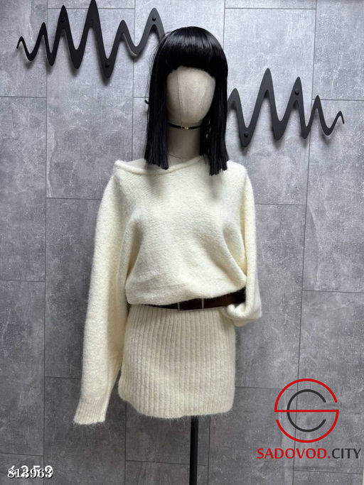 Платье теплое с ремнем женское - Bruno фото 2