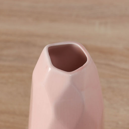 Ваза для цветов «Авиталь галант», 17×6.5 см, керамика, розовая