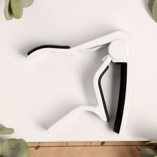 Каподастр гитарный Music life, зажим для струн, белый