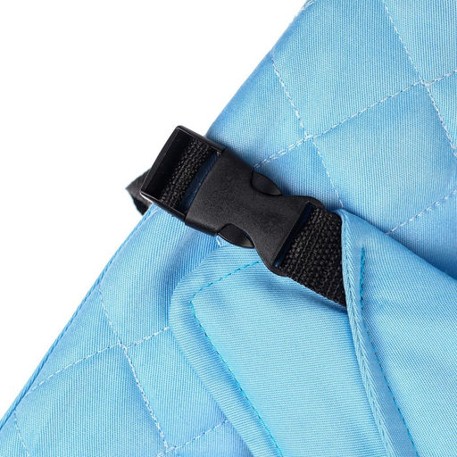 Шезлонг детский, кресло - качалка с игрушками для новорождённых Крошка Я, цвет голубой  фото 7