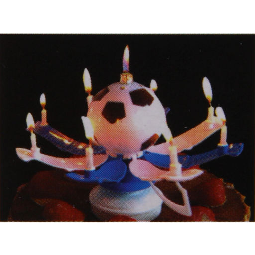 Цена за 2 шт. Свеча для торта раскрывающийся цветок "Кубок" (8 свечей), Черный