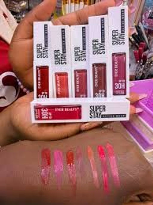 Набор перламутровых блесков для губ Miss Royal Lip Gloss Liquid, 6 шт
