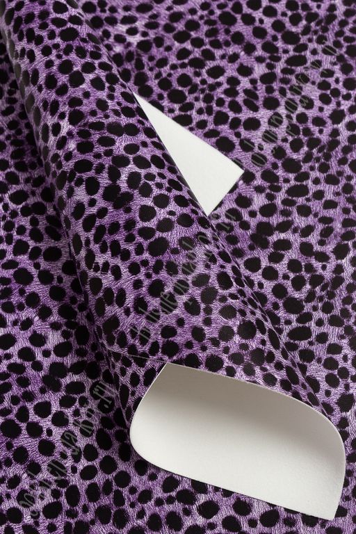 Кожзам "Леопард" 22*30 см (5 листов) SF-3912/1, сиреневый