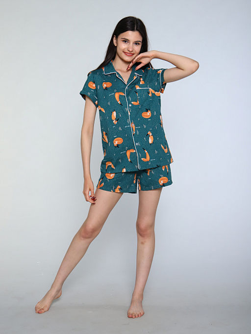 РАСПРОДАЖА Пижама Стильные сны_107/зеленый - Ihomelux фото 6