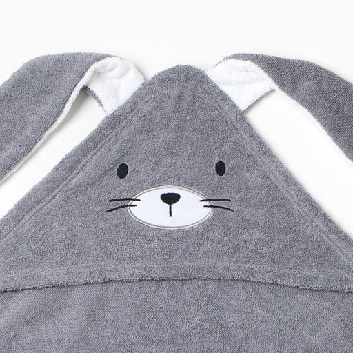 Махровое полотенце с уголком Зайка, 75*75 см, хлопок 100% - Крошка я фото 3