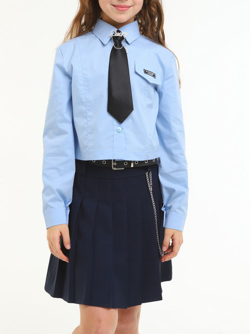 Рубашка для девочек - Синий мир фото 9