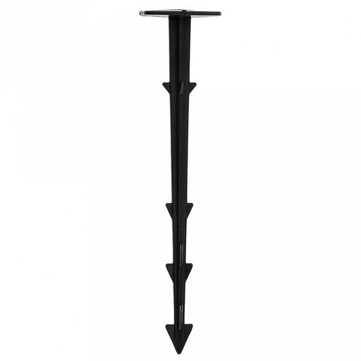 Колышки для крепления укрывного материала h17см, шляпка 3,8х2,8см, полипропилен, черный, набор 10шт (Беларусь)