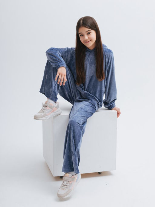 Детский костюм, велюр премиум, джинс - Knitka wear фото 4