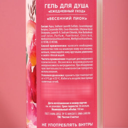 Подарочный набор Самой красивой, гель для душа и шампунь для волос, 2?100 мл, Чистое счастье  фото 3