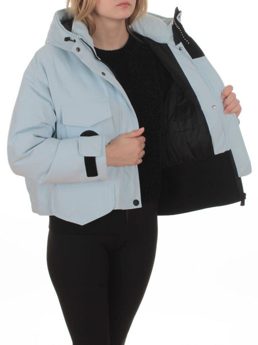 H24-280 LT. BLUE Куртка пуховая женская (утиный пух) - Fashion фото 7