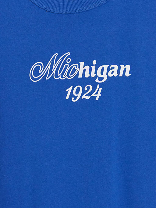 Bisiklet Yaka Michigan Bask?l? Erkek ?ocuk Atlet