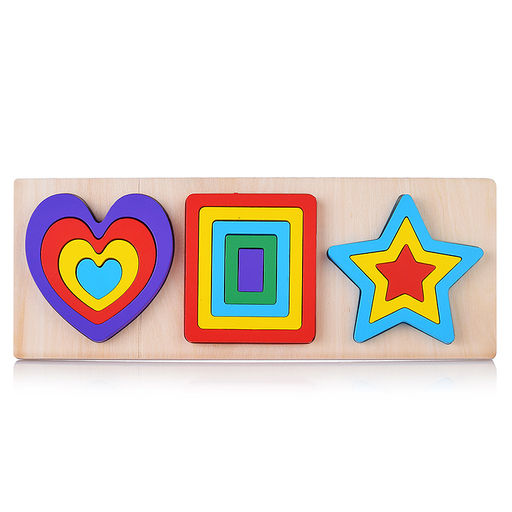 Пазл-вкладыш Фигура - Щепочка фото 2