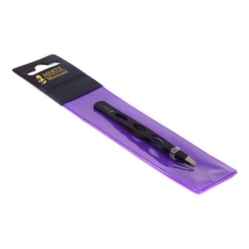 Mertz Пинцет косметический скошенный A235, 9 см