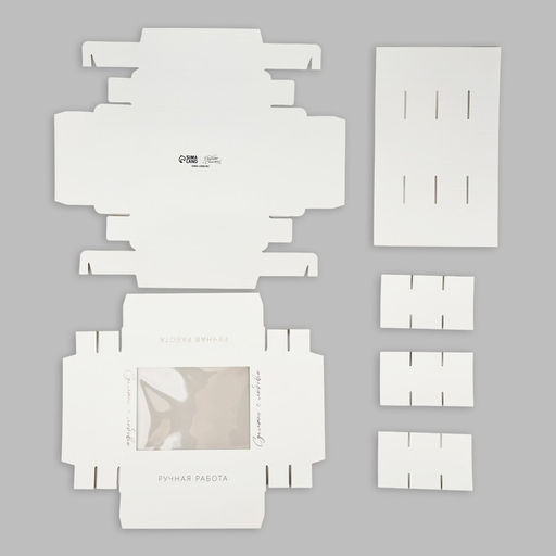 Цена за 5 шт. Коробка складная под 12 конфет «Ручная работа», 14.4×18.4×3.8 см