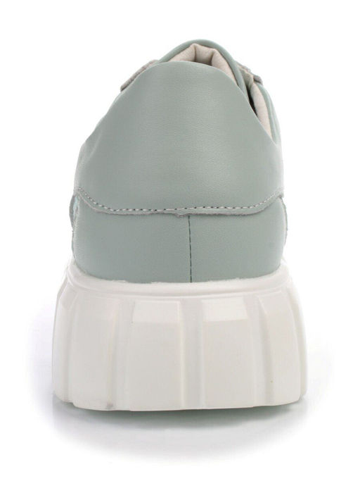 03-PDA93-3 GREEN Полуботинки спортивные женские (натуральная кожа, сетка) - No name фото 10