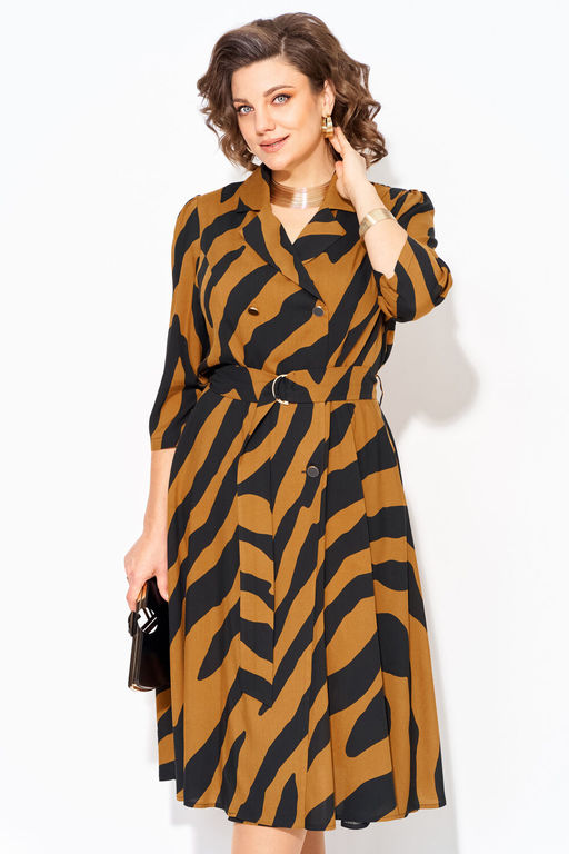 Платье Liliana 1418Н-Р карамель+черный  фото 7