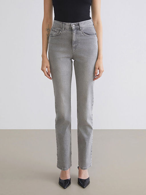 Mom Fit Kad?n Jean Pantolon