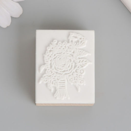 Печать дерево, резина Букет с ягодками, 5?4?2.5 см