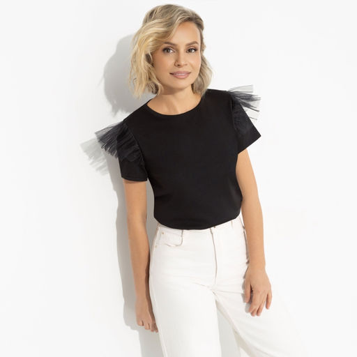 Футболка с декором из сетки Отдел роскоши (new) - Charutti фото 2