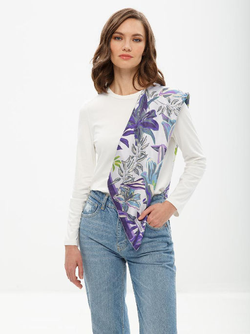 Платок жен. шелк 86х86 SS03-8324-10