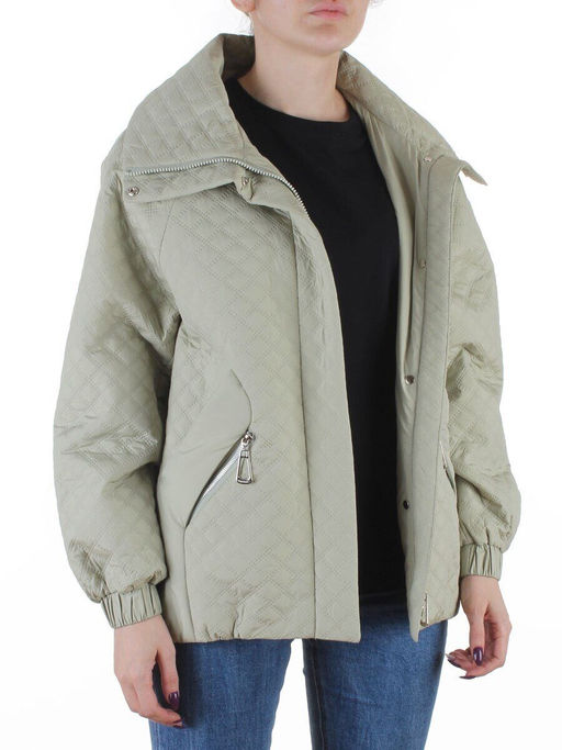 BM8819 OLIVE Куртка демисезонная женская (50 гр. синтепон)