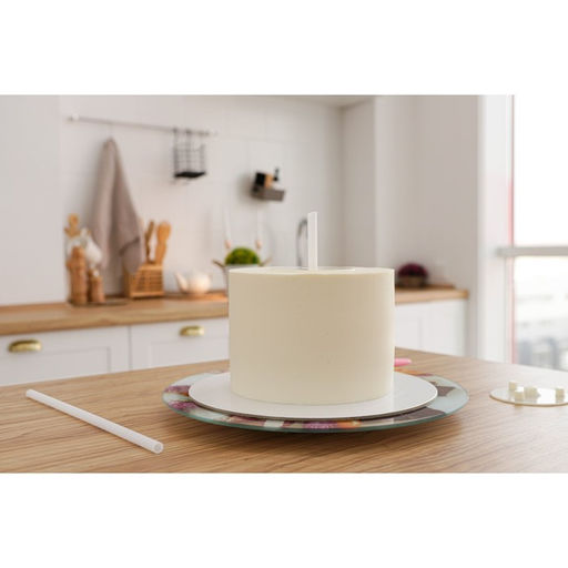 Палочки-дюбели для кондитерских изделий, d=1.8 см, 32 см, 4 шт., пластик, белые - Simaland фото 4