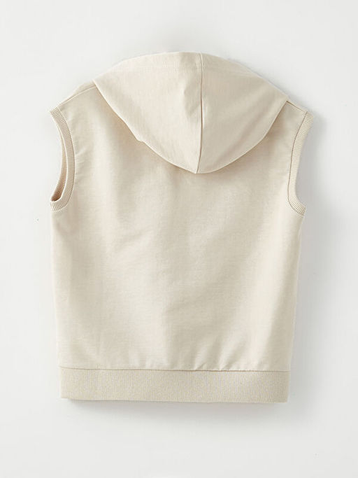 Kap??onlu Bask?l? Kolsuz Erkek ?ocuk Sweatshirt - Waikiki фото 2