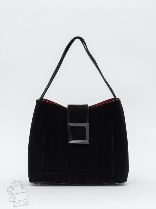 Сумка женская кожаная 2400YF black Polina&Eiterou