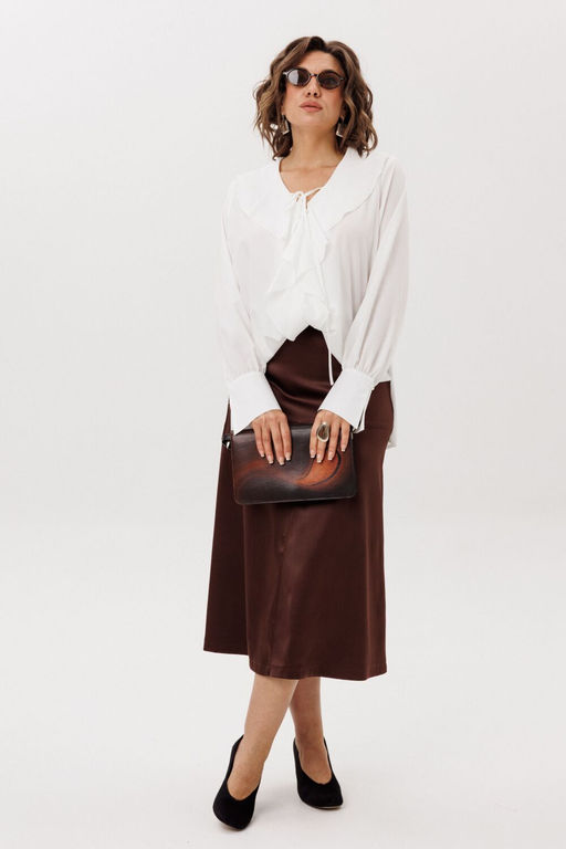 Юбка ANELLI 1510 жженная карамель