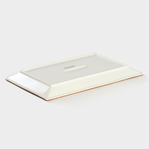 Блюдо сервировочное Magistro «Церера», фарфор, 28×17.5×2 см, белое