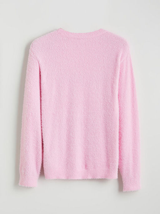 Bisiklet Yaka K?z ?ocuk Triko Kazak