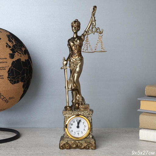 Часы статуэтка Фемида 27 см / 2717 /уп 24/ - Галеонтрейд фото 4