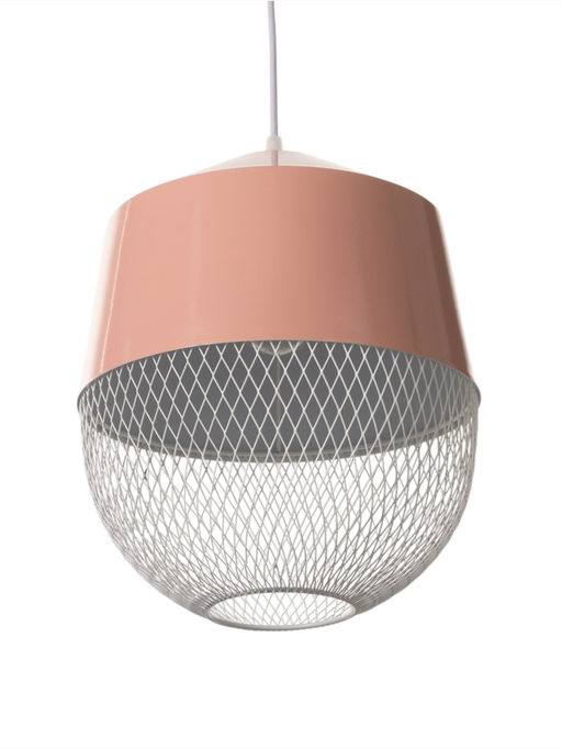 Светильник потолочный BayerLux Lisa, 1×40 Вт, Е27, светло-розовый, 26×26×32 см