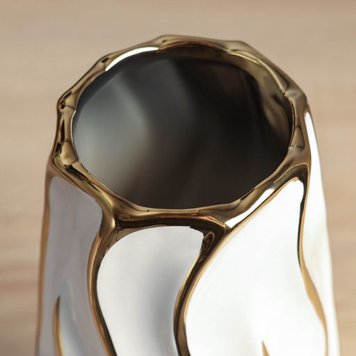 Ваза «Грант элит», d=7.5 см, 29×12 см, керамика, белый