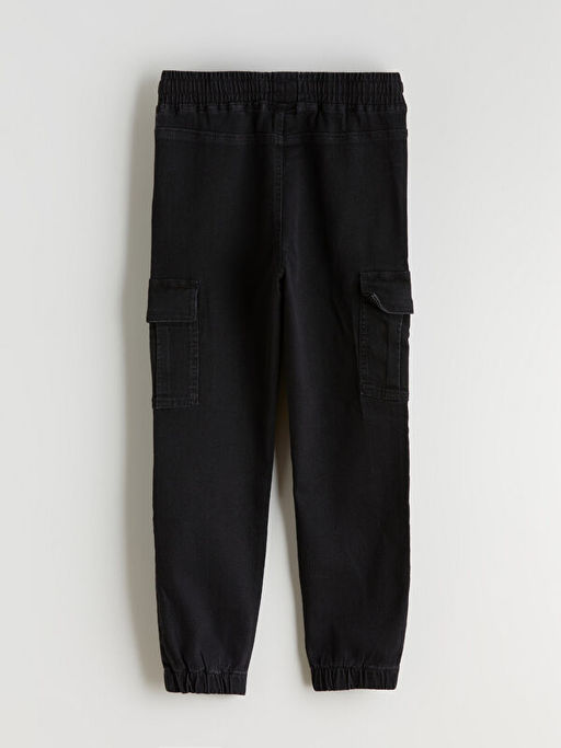 Beli Lastikli Erkek ?ocuk Kargo Jean Pantolon