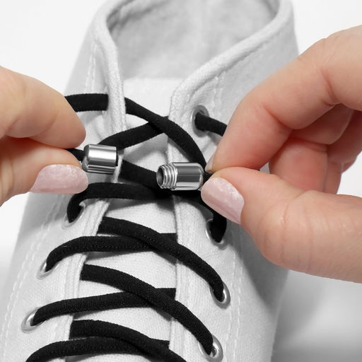 Шнурки для обуви, пара, круглые, с фиксатором, эластичные, d = 5 мм, 100 см, цвет коричневый - Onlitop фото 14